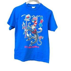 Men's Vintage 1997 Dr Seuss T Shirt Sz XL blue